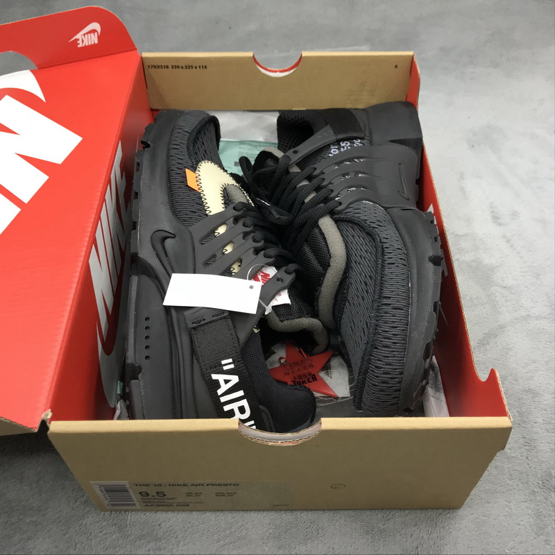 Authentic OFF-WHITE x Nike Air Presto Black